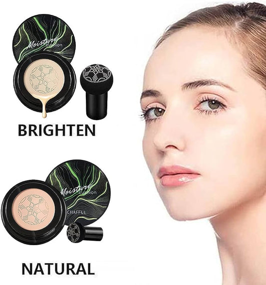 Waterproof CC Cream With Mushroom Head Makeup Brush | Suitable for all skin tones