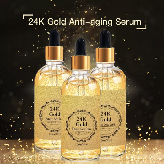 Natural Rose 24K Gold Serum | Anti Ageing, Wrinkle Treatment, Instant Glow & Remove Acne and Acne Spot