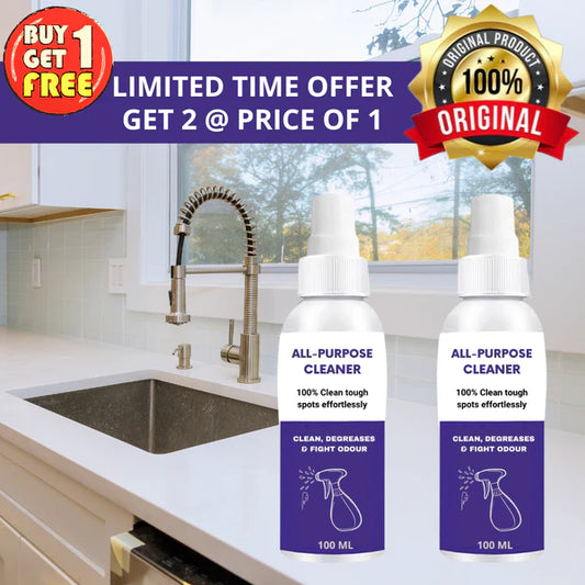 All-Purpose Stain Cleaner, Kitchen cleaner, Bathroom cleaner & Derusting Spray| Oil & Grease Stain Remover | Buy 1 Get 1 Free