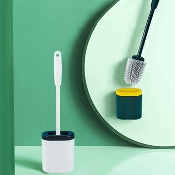 Silicone Flex Toilet Brush With Holder